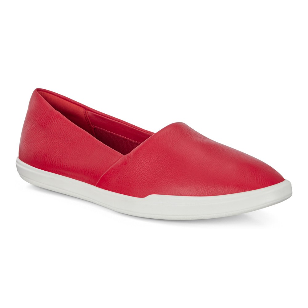 ECCO Womens Loafer Red - Simpil - CQI-501678